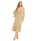 Niulatu Chiffon Spring Mother of The Bride Dresses A-Line Plus Size for Women Formal Prom HZ1007