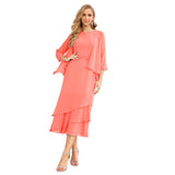 Niulatu Chiffon Spring Mother of The Bride Dresses A-Line Plus Size for Women Formal Prom HZ1007