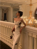 Sexy Sheath Spaghetti Straps White 21st Birthday Dress Party Gown Birthday Outfits Birthday Dress Ideas For Women HZ1214
