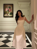 Sexy A line Spaghetti Straps White 21st Birthday Dress Party Gown Birthday Outfits Birthday Dress Ideas For Women HZ1214