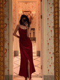 Sexy Mermaid Spaghetti Straps Red 21st Birthday Dress Party Gown Birthday Outfits Birthday Dress Ideas For Women HZ1214