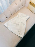 Cute A Line Strapless White Satin Formal 8th Grade Homecoming Dresses Summer Middle School Hoco Dress Homecoming Outfits HZ1214