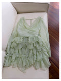 Cute A Line Spaghetti Straps Mint Green Chiffon Formal 8th Grade Homecoming Dresses Summer Middle School Hoco Dress Homecoming Outfits HZ1214