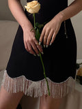 Sexy Sheath Spaghetti Straps Black Satin Mini Short Formal 8th Grade Homecoming Dresses Summer Middle School Hoco Dress Homecoming Outfits HZ1214
