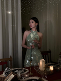 Sexy Sheath High Neck Sequin Mint Green Mini Short Formal 8th Grade Homecoming Dresses Summer Middle School Hoco Dress Birthday Outfits HZ1214
