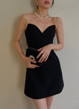 Sexy Sheath Spaghetti Straps Little Black Dress Satin Mini Short Formal 8th Grade Homecoming Dresses Summer Middle School Hoco Dress Birthday Outfits HZ1214