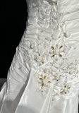 Unique Bridal Gown Mermaid Strapless Lace Sleeveless White 50s Wedding Dresses Modest Bridal Gowns HZ1214