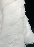 Vintage Bridal Gown 1960s Mermaid Strapless Chiffon Sleeveless Lace Long White 90s Wedding Dresses Elegant Bridal Gowns HZ1214