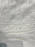 Vintage Bridal Gown A line Spaghetti Straps Sleeveless Pearls Long White 70s Wedding Dresses Elegant Bridal Gowns HZ1214