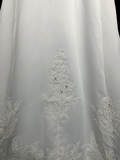 Vintage Bridal Gown A line Off The Shoulder Pearls Long White 70s Wedding Dresses Elegant Bridal Gowns HZ1214