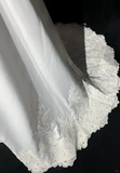 Vintage Bridal Gown A line Off The Shoulder Pearls Long White 70s Wedding Dresses Elegant Bridal Gowns HZ1214