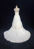 Unique Bridal Gown A Line Spaghetti Straps Lace Tulle Sleeveless White 50s Wedding Dresses Modest Bridal Gowns HZ1214