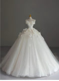 Pretty Wedding Dress Ball Gown Strapless White Long Tulle Wedding Dresses Bridal Gowns Brides Gown HZ1214