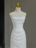 Modest Bridal Gown Sheath Off The Shoulder With Short Sleeves Tulle Wedding Dresses Elegant Brides Gowns HZ1214