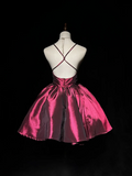 Vintage Ball Gown Spaghetti Straps Burgundy Mini Short Formal 8th Grade Homecoming Dresses Summer Middle School Hoco Dress 20th Birthday Outfits HZ1214