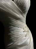 Unique Wedding Dress Mermaid V Neck White Taffeta Appliques 90s Wedding Dresses Vintage Bridal Gowns HZ1214