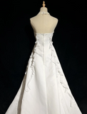 Unique Bridal Dress A line Halter Wedding Dress With Beads Layers White 90s Chiffon Wedding Dresses Vintage Bride Dress Bridal Gowns HZ1214