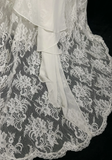 Unique Bridal Dress Mermaid One Shoulder Chiffon White Lace Wedding Dress With Beads 90s Wedding Dresses Vintage Bride Dress Bridal Gowns HZ1214
