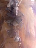 Luxury Ball Gown Strapless Sleeveless Tulle Quinceanera Dress Formal Gowns Vestido De 15 Anos Sweet 16 Dress HZ1214