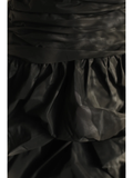 Retro A Line Spaghetti Straps Black Satin Mini Short Formal 8th Grade Homecoming Dresses Summer Middle School Hoco Dress 18th Birthday Outfits HZ1214