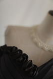 Retro Ball Gown One Shoulder Black Taffeta Mini Short Formal 8th Grade Homecoming Dresses Summer Middle School Hoco Dress 16th Birthday Outfits HZ1214