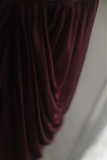 Retro A line Strapless Burgundy Chiffon Mini Short Formal 8th Grade Homecoming Dresses Summer Middle School Hoco Dress 16th Birthday Outfits HZ1214