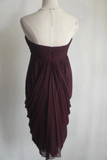 Retro A line Strapless Burgundy Chiffon Mini Short Formal 8th Grade Homecoming Dresses Summer Middle School Hoco Dress 16th Birthday Outfits HZ1214