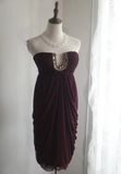 Retro A line Strapless Burgundy Chiffon Mini Short Formal 8th Grade Homecoming Dresses Summer Middle School Hoco Dress 16th Birthday Outfits HZ1214