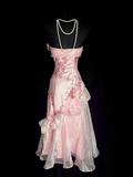 Unique Sheath Strapless Pink Tea Length Formal 7th Grade Homecoming Dresses Middle School Mid Length Prom Dress Hoco Outfits HZ1214