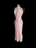 Unique Sheath High Neck Tea Length Formal 7th Grade Pink Homecoming Dresses Middle School Mid Length Prom Dress Hoco Outfits HZ1214