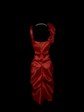 Unique Sheath V Neck Sleeveless Red Knee Length Formal 7th Grade Homecoming Dresses Middle School Prom Dress Hoco Outfits HZ1214