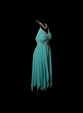 Vintage A line Halter Blue Chiffon Formal 7th Grade Homecoming Dresses Middle School Short Prom Dress Hoco Outfits HZ1214