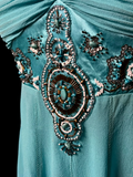 Vintage A line Halter Blue Chiffon Formal 7th Grade Homecoming Dresses Middle School Short Prom Dress Hoco Outfits HZ1214
