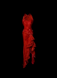 Elegant Sheath Halter Red Satin Long Prom Dresses Party Dress Summer 20th Birthday Outfits 18th Birthday Dresses HZ1214