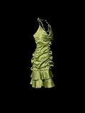 Unique Sheath Halter Sleeveless Short Mini Green Formal 7th Grade Homecoming Dresses Middle School Prom Dress Hoco Outfits HZ1214