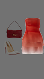 Trendy A line Strapless Ombre Orange Chiffon Mini Short Formal 7th Grade Homecoming Dresses Middle School Short Prom Dress Hoco Outfits HZ1214