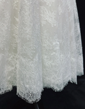 Princess Bridal Dress A line V Neck Lace Short Wedding Dress Summer Beach Wedding Dresses Modest Wedding Gowns HZ1214