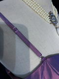 Trendy A Line Spaghetti Straps Grape Mini Short Formal 8th Grade Homecoming Dresses Middle School Short Prom Dress Hoco Outfits HZ1214