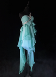 Cute A Line One Shoulder Light Blue Chiffon Layers Formal 7th Grade Homecoming Dresses Middle School Short Prom Dress Cocktail Birthday Outfits HZ1214