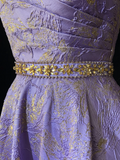 Unique A Line Sweetheart Satin Lilac Lace Short Mini Formal 7th Grade Homecoming Dresses Middle School Short Cocktail Night Dress Hoco Outfits HZ1214