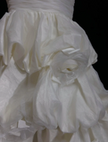 Unique Ball Gown One Shoulder White Organza Short Mini Formal 7th Grade Homecoming Dresses Middle School Short Cocktail Night Dress Hoco Outfits HZ1214