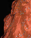 Cute Ball Gown Sweetheart Orange Taffeta Layers Formal 7th Grade Homecoming Dresses Middle School Short Prom Dress Cocktail Birthday Outfits HZ1214