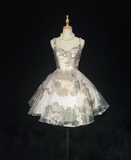 Cute Ball Gown Sweetheart Floral Short Mini Tulle Formal 8th Grade Homecoming Dresses Middle School Cocktail Night Dress Hoco Outfits HZ1214