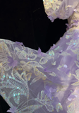 Sexy Ball Gown Square Neck Short Sleeves Lilac Tulle Short Mini Formal 7th Grade Homecoming Dresses Middle School Cocktail Night Dress Hoco Outfits HZ1214