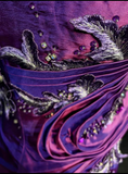 Trendy Mermaid Spaghetti Straps Grape Knee Length Formal 8th Grade Homecoming Dresses Middle School Cocktail Dress Hoco Outfits HZ1214