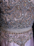 Vintage Sheath Scoop Neck Pink Short Satin Formal 8th Grade Homecoming Dresses Middle School Cocktail Dress Mini Hoco Outfits HZ1214