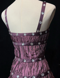 Vintage Sheath Spaghetti Straps Grape Taffeta Short Mini Formal 8th Grade Homecoming Dresses Middle School Cocktail Dress Hoco Outfits HZ1214
