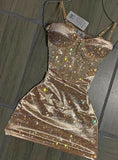 Unique Sheath Spaghetti Straps Sequin Short Mini Formal 7th Grade Homecoming Dresses Middle School Short Cocktail Night Dress Hoco Outfits HZ1214