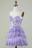 Unique A line Spaghetti Straps Blue Lace Short Mini Formal 7th Grade Homecoming Dresses Middle School Short Cocktail Night Dress Hoco Outfits HZ1214