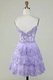 Unique A line Spaghetti Straps Blue Lace Short Mini Formal 7th Grade Homecoming Dresses Middle School Short Cocktail Night Dress Hoco Outfits HZ1214